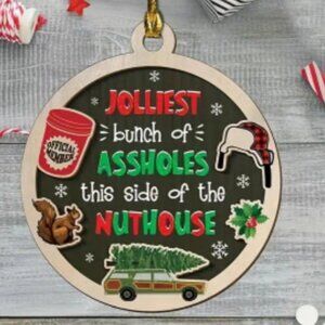 Set of 4 Christmas movie ornaments